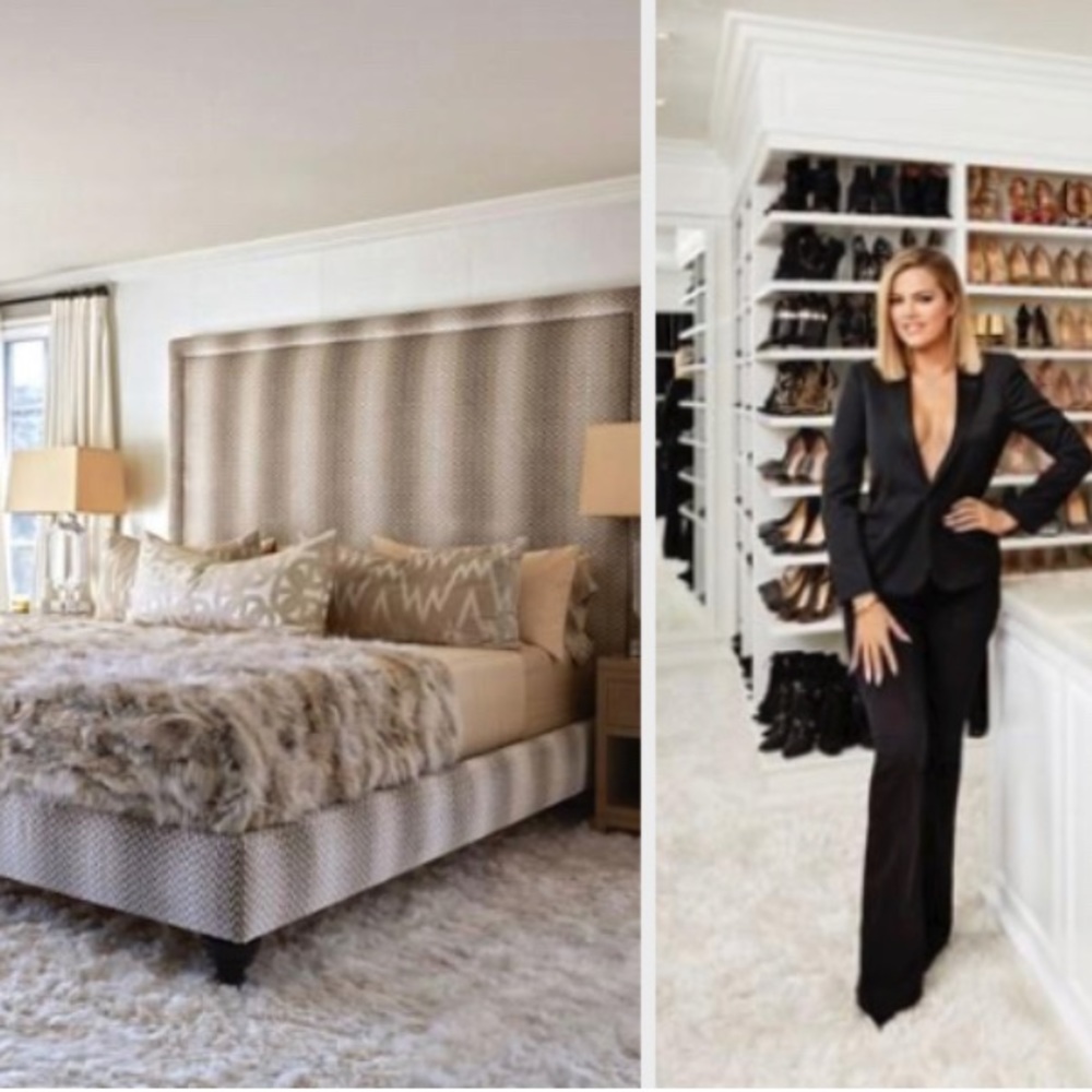 Custom Hermes Throw Pillow case 13 x 22” as seen in Khloe Kardashian Bedroom